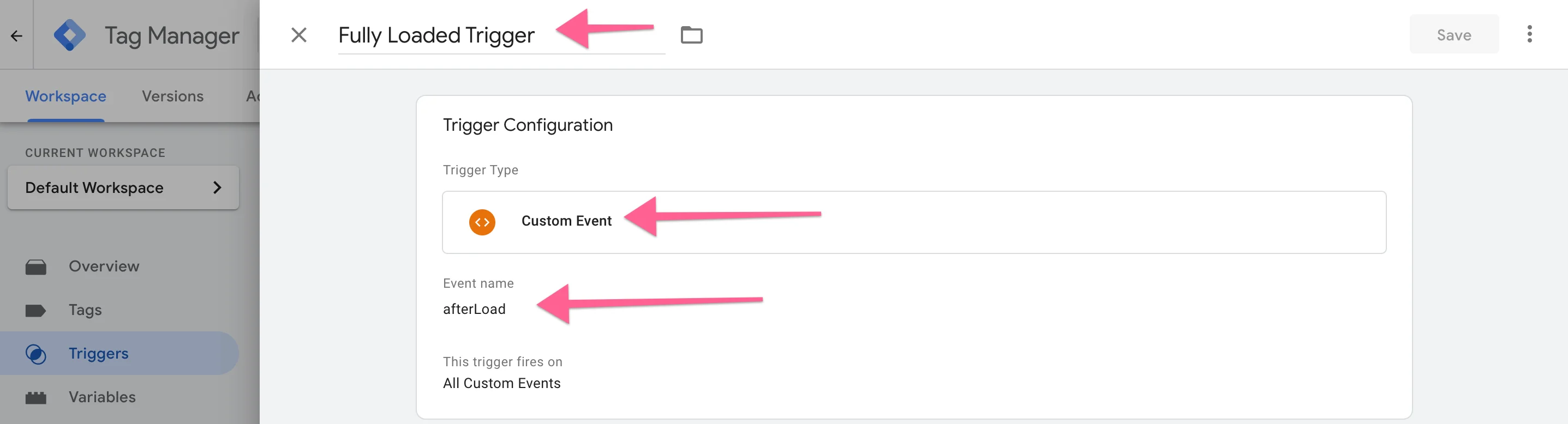 Fully-Loaded-Trigger im Google Tag Manager