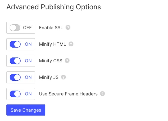 Disable SSL