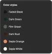 Milk Moon Studio Old Site Color palate
