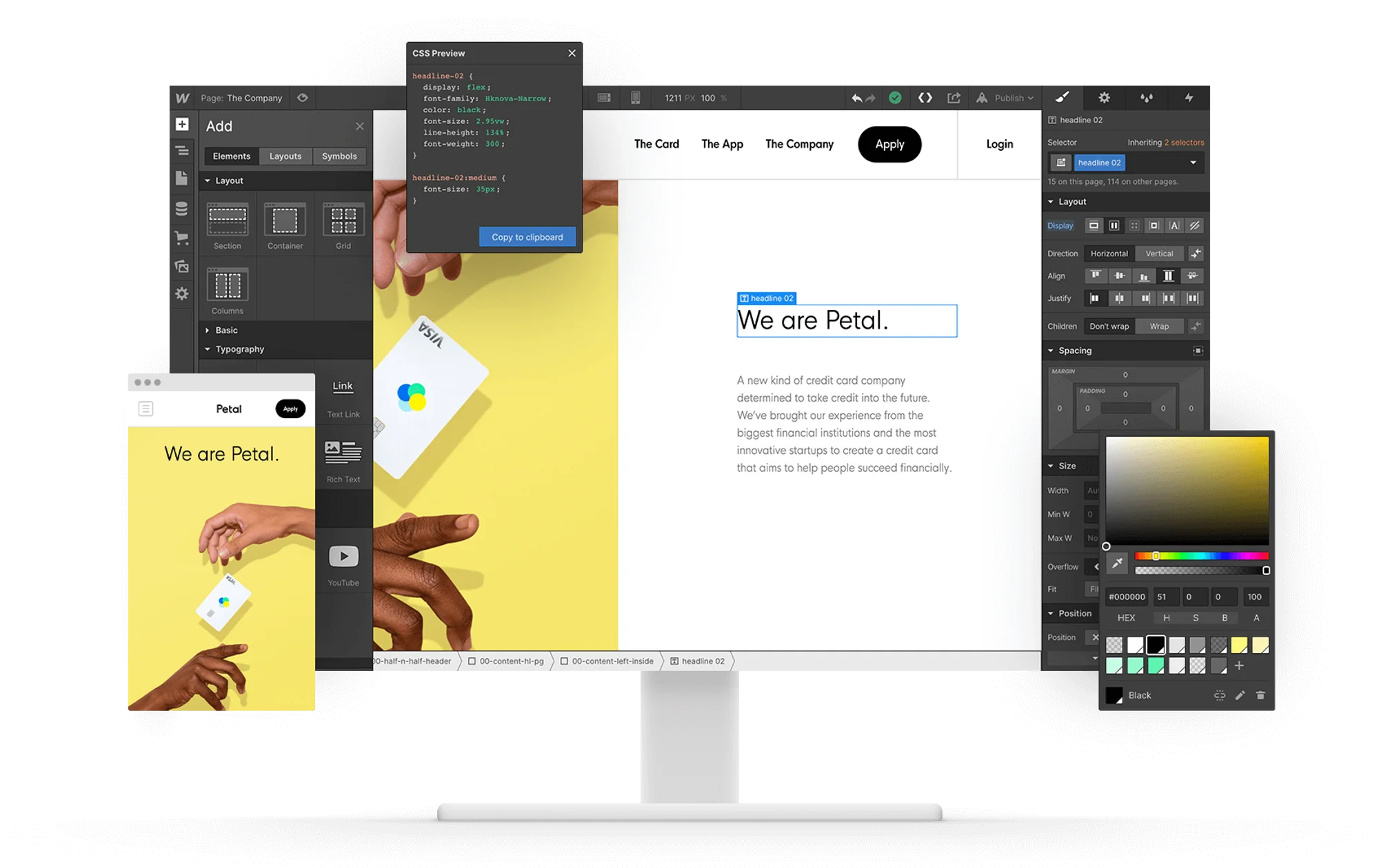 Webflow Designer