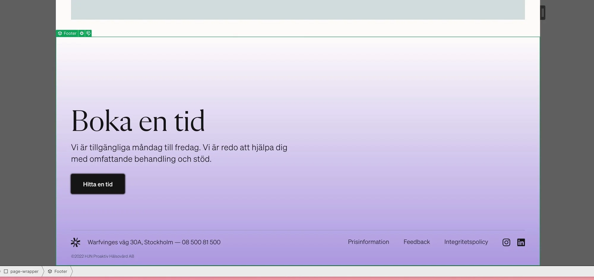 Degradado de fondo dinámico controlado por el CMS aplicado en Webflow usando el CMS