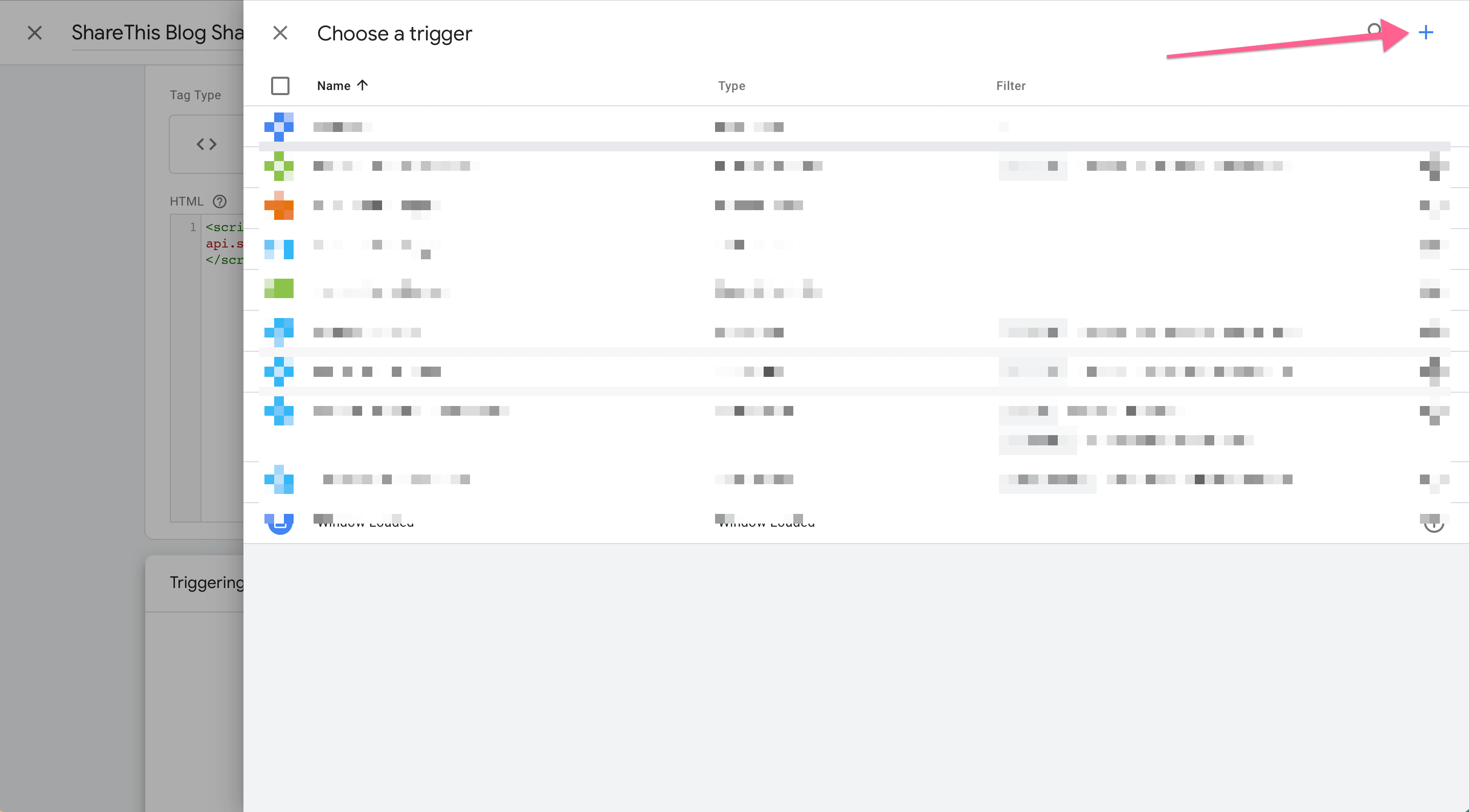 ShareThis-Trigger in Google Tag Manager aktualisieren