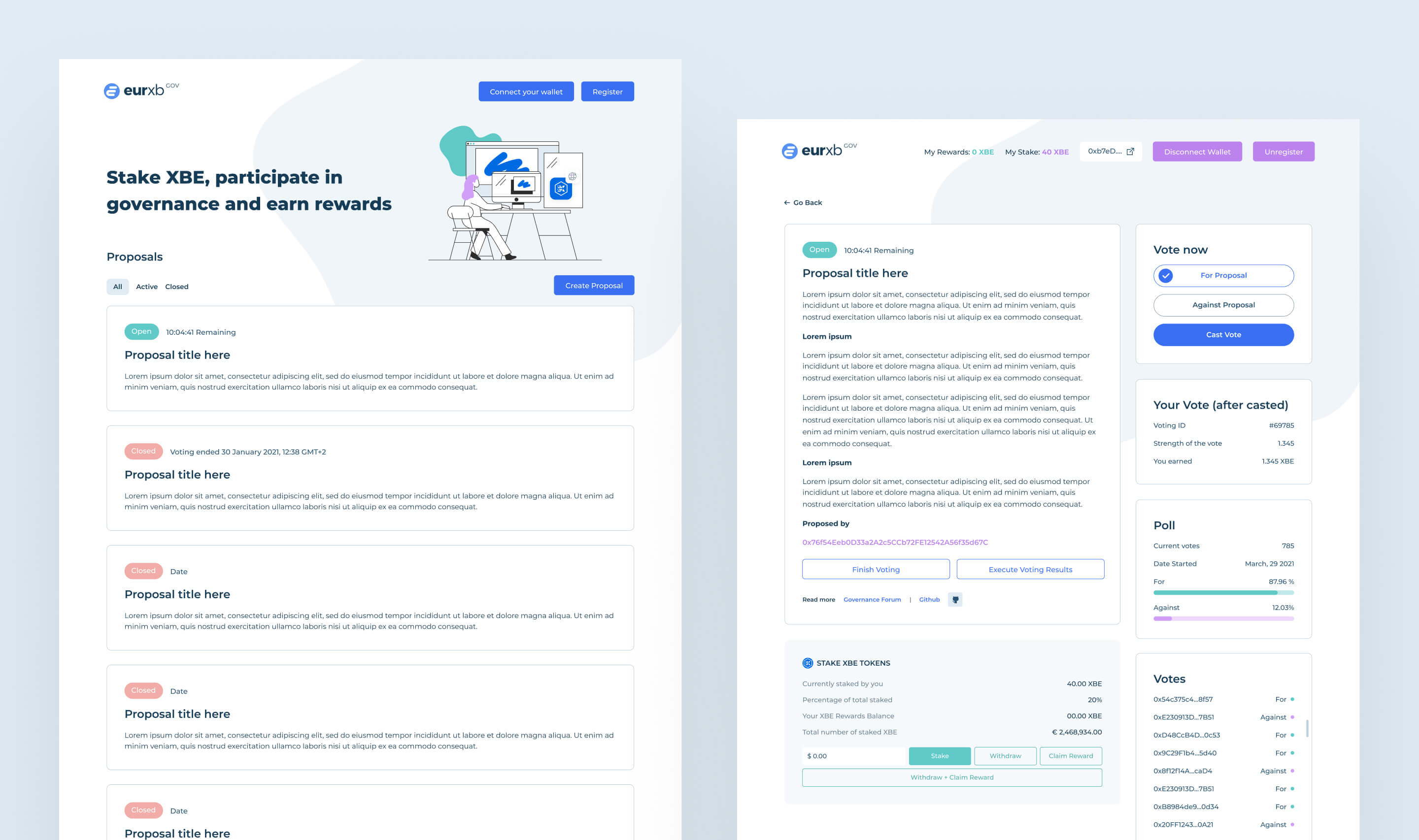 EUrxb proposals