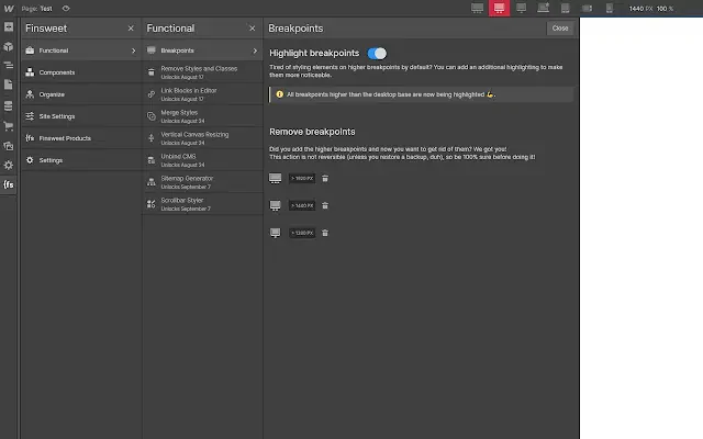 Finsweet Chrome Extension