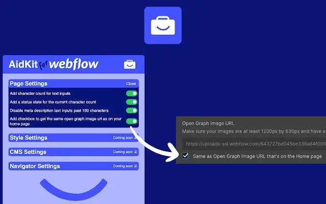Aidkit for Webflow
