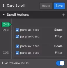 Webflow Interaction on scroll