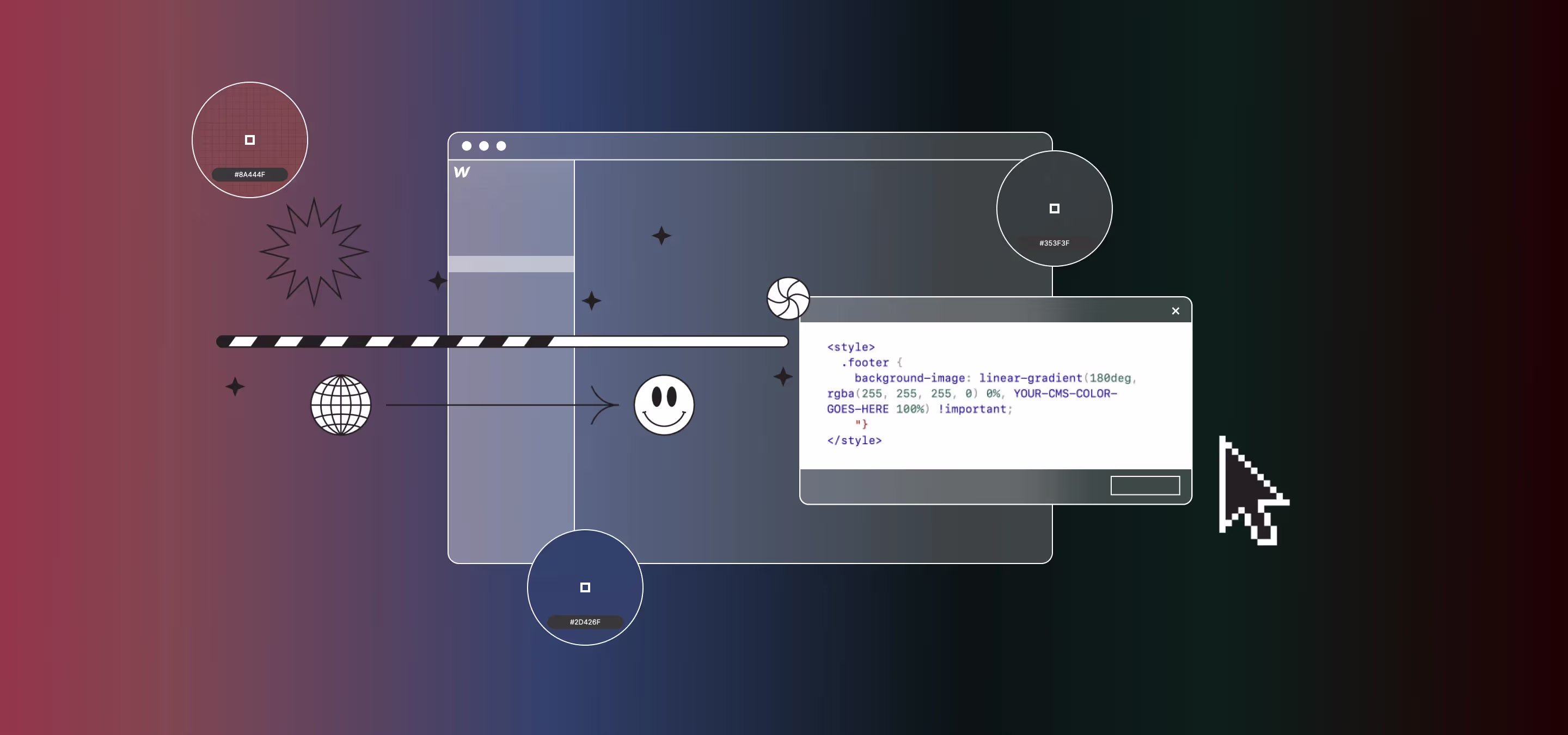 CMS-gestützte Hintergrundgradienten in Webflow