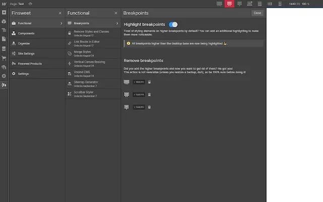 Finsweet Chrome Extension