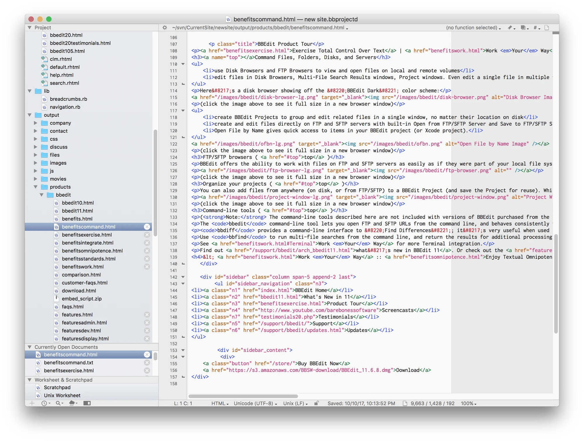 BBEdit - The Best choice for code