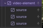 The video element