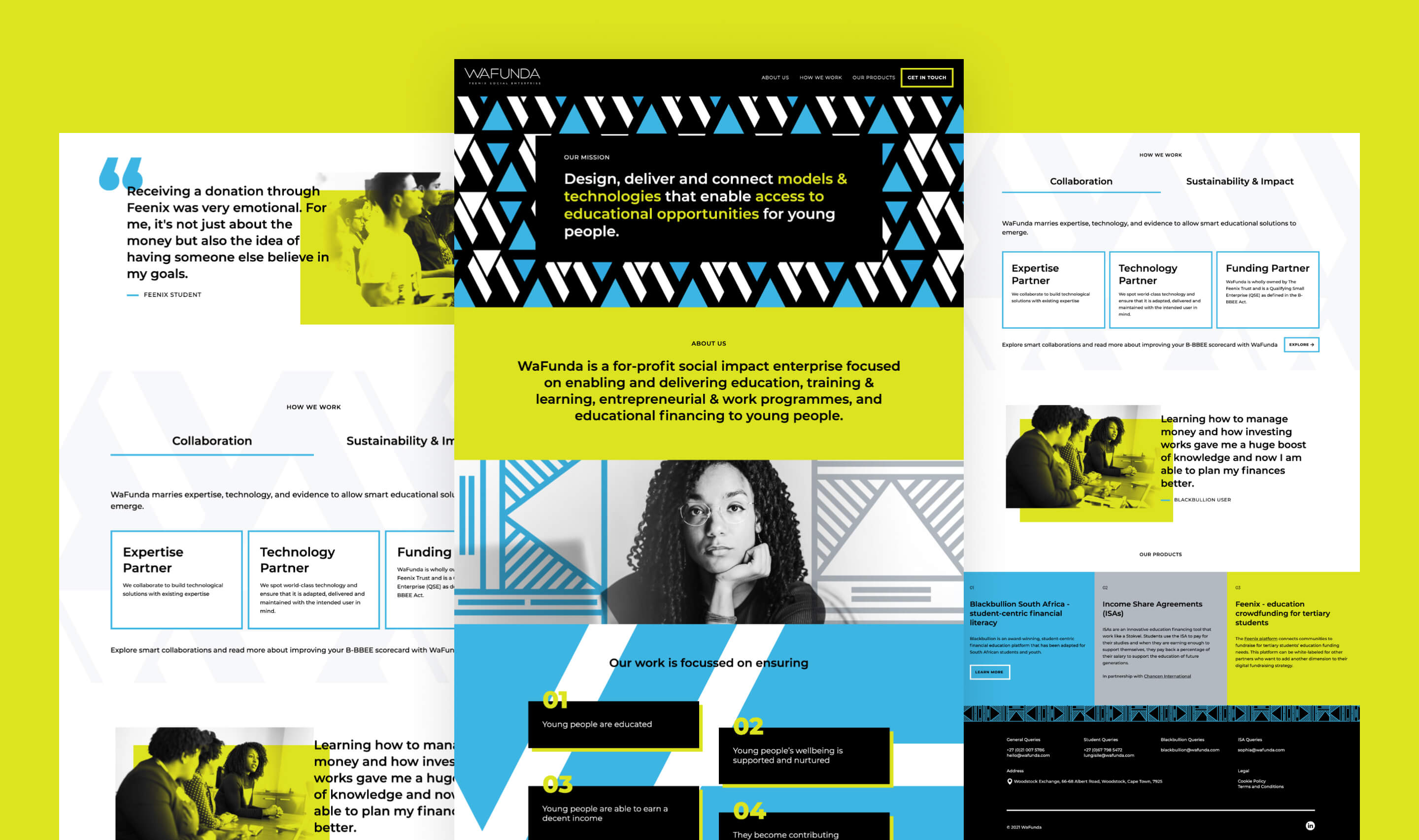 WaFunda Landing page