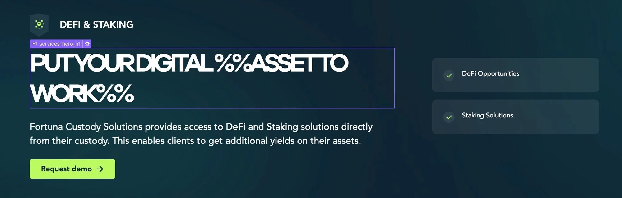 Text Span with Markers showing in the Dynamic Text Field in the Webflow Designer