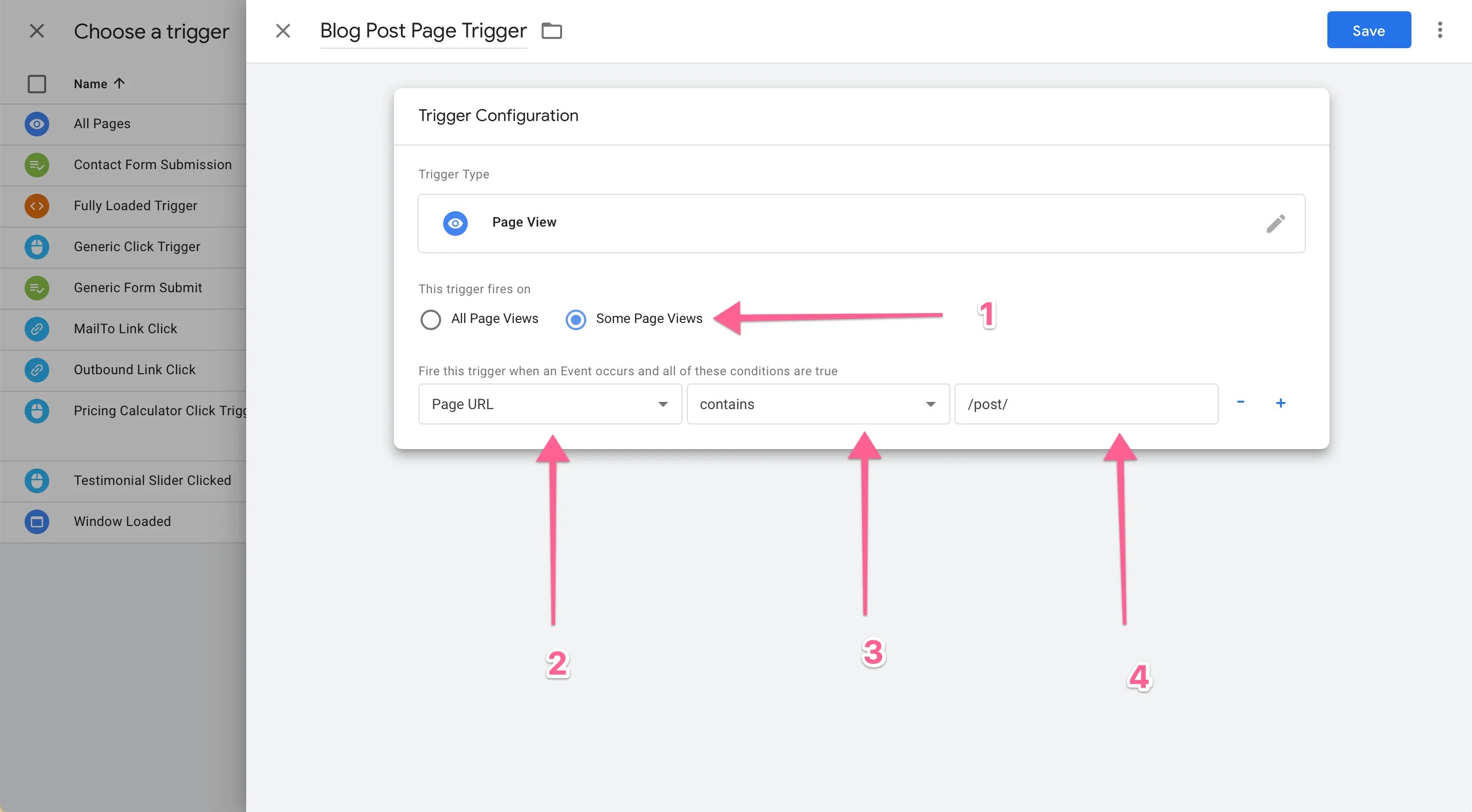 ShareThis some page views limiting trigger