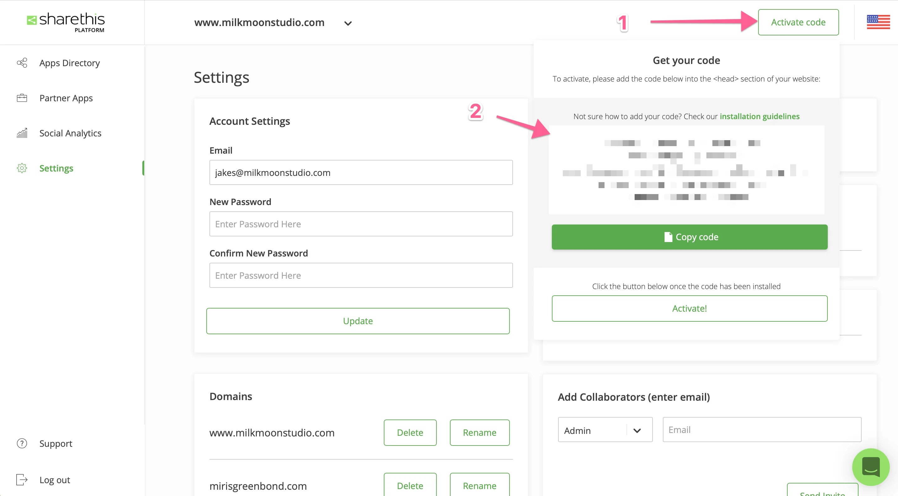 ShareThis Tracking Code