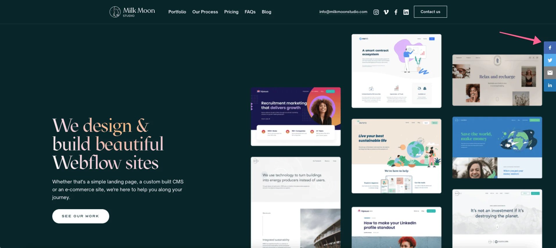 ShareThis share buttons visible on your site