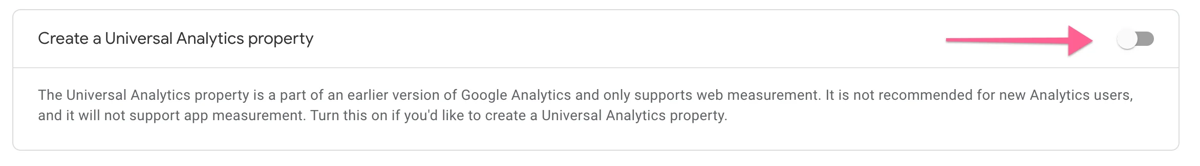 Enable Universal Analytics