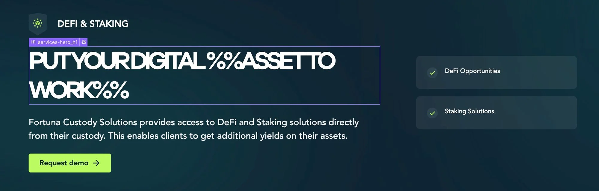 Text Span with Markers showing in the Dynamic Text Field in the Webflow Designer