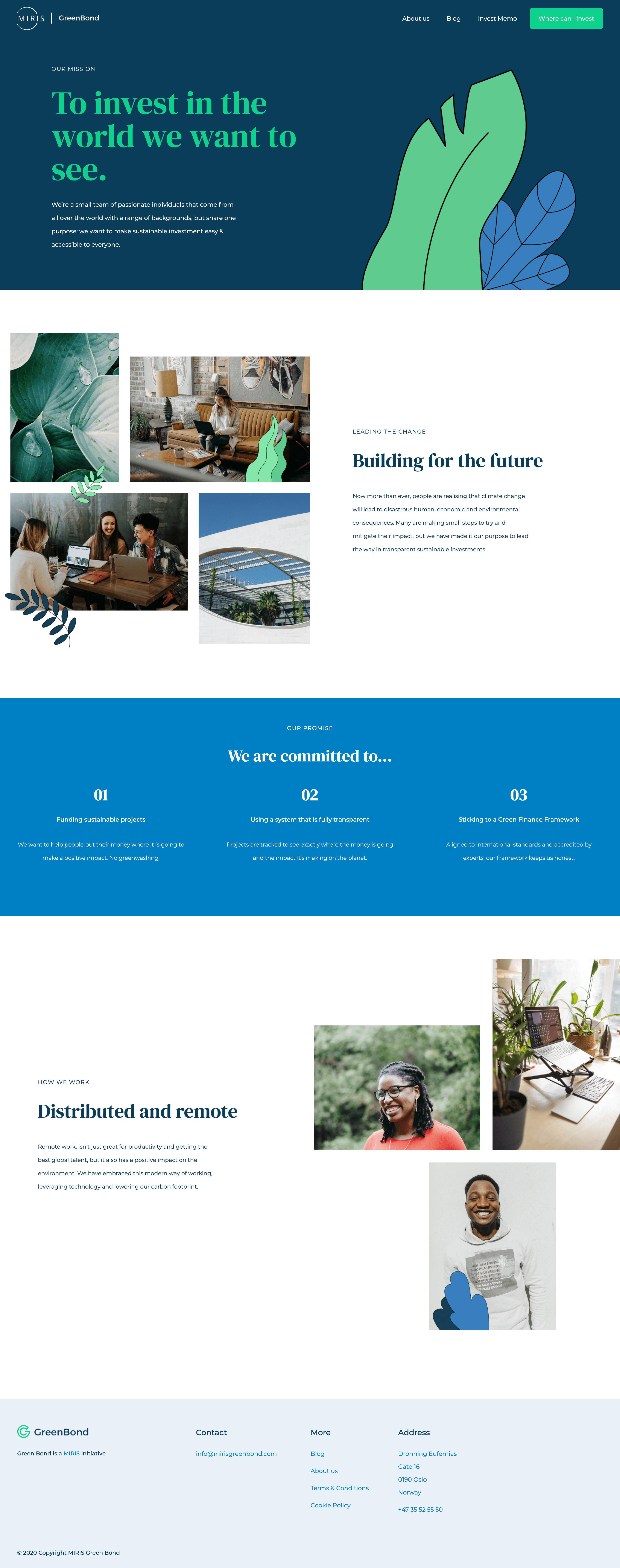 Greenbond About Us Page