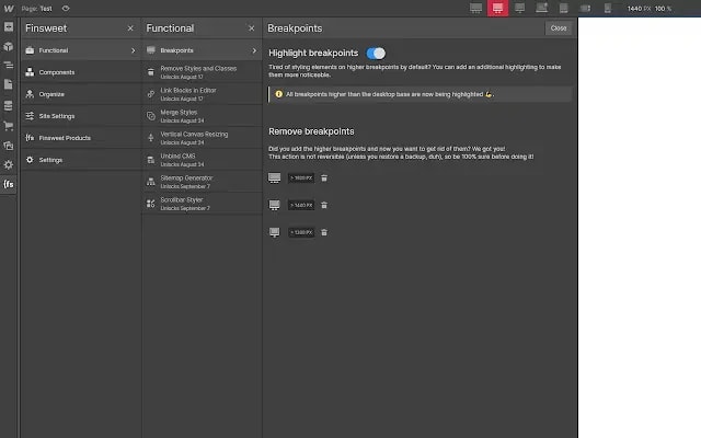 Finsweet Chrome Extension