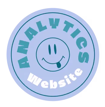 Blue Smiley Face Website Analytics PNG Sticker
