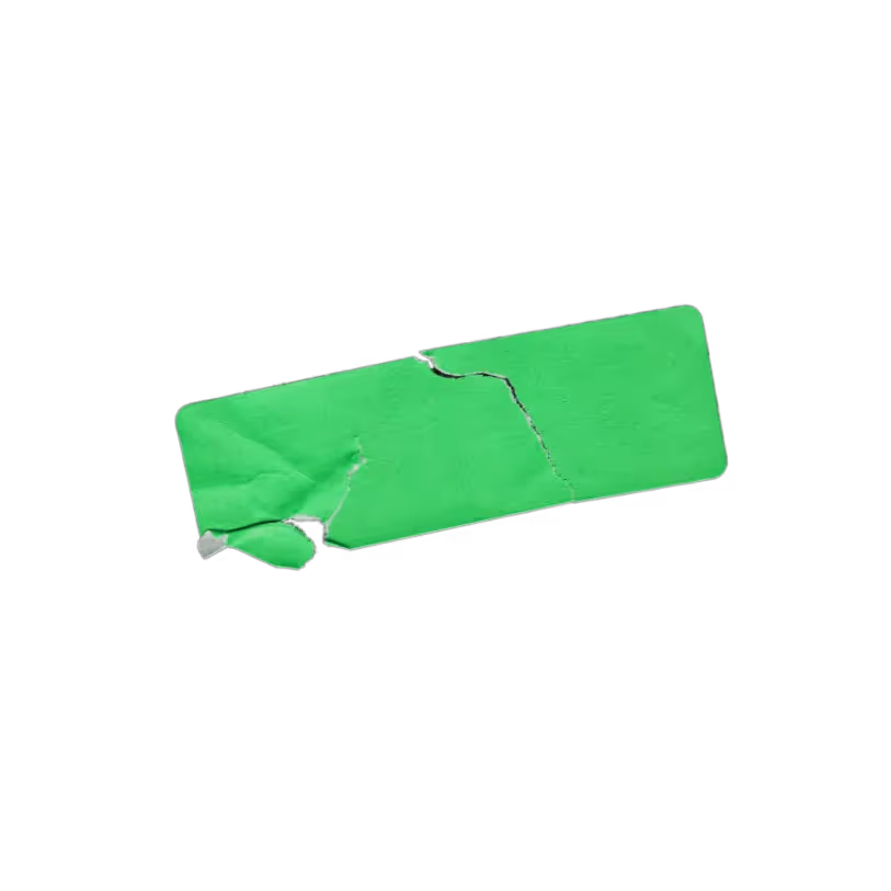 Torn Green Sticker