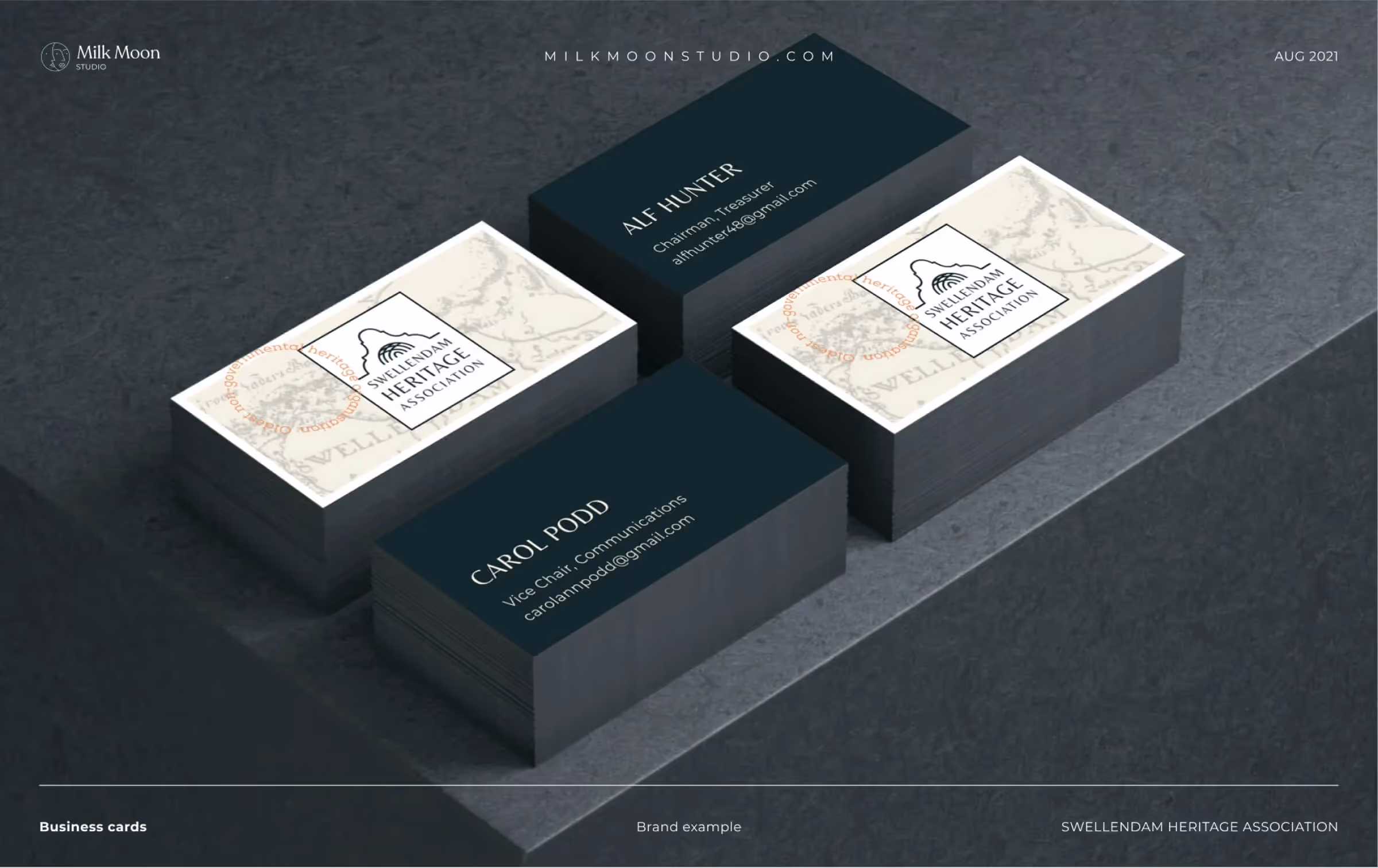 Swellendam Heritage Society business card by Milk Moon Studio